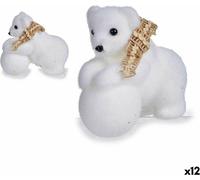 Décorations de Noël Krist+ K19121228 Blanc 8 x 11 x 14 cm (12 pièces)