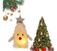 Décorations de Noël Lumineuses | Figurines Éclairées pour Fêtes et Sapin,Décorations Miniatures pour Intérieur Extérieur Jardin Terrasse