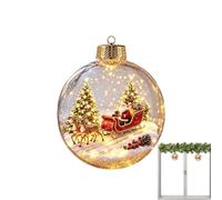 Décorations de Noël Lumineuses Scène d'Histoire de Noël Qui S'Illumine | Ornement de Noël Lumineux pour Sapin pour Salon, Chambre, Fête, Sapin, Manteau de Cheminée