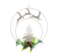 Décorations de Noël Multicolores Métal Plastique 17,5 x 0,5 x 24 cm
