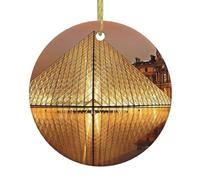 Décorations de Noël Musée du Louvre à Paris Décorations de Noël Décorations de Vacances Arbre de Noël en céramique à suspendre