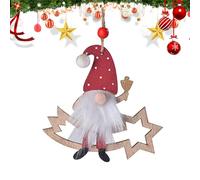 Décorations de Noël - Nains de Noël, Pendentif d'arbre, Pendentif Vieil sans Visage de Dessin animé | Décorations créatives en Bois pour la Maison, Le Salon, la Chambre à Coucher, la Porte et la