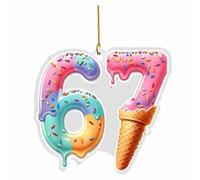 Décorations de Noël - Ornement à suspendre pour la maison - Idée murale - Sculpture à suspendre - Pièce décorative pour salon, chambre à coucher et dortoir (8 cm)