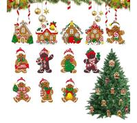 Décorations de Noël Pan de 12 pendentifs festifs pour chaussettes cadeau | Décorations pour sapin de Noël pour maison, bureau, salon, vitrine, branches, porte