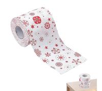 Décorations de Noël Papier toilette drôle, rouleau de papier toilette de Noël | Rouleau de papier toilette imprimé renne | Serviette en papier sur le thème de Noël pour table à manger, hoga