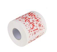 Décorations de Noël - Papier toilette Joyeux Noël avec motif Père Noël, rouleau de papier décoratif pour arbre de Noël, cadeau original pour Noël, anniversaire, décoration de salle de bain