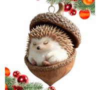 Décorations de Noël - Pendentif 2D avec animaux endormis - Décoration de Noël en acrylique - Pour lieu de travail, salle de bain, cuisine, entrée