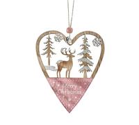 Décorations de Noël - Pendentif bonhomme de neige peint en rose - Cadeaux pour homme - Décorations de Noël - Pendentif de voiture familiale, sac à dos, figurine d'action (PK3-6, taille unique)