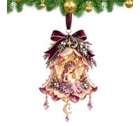 Décorations de Noël Pendentifs Artisanaux Suspendables Clochette Féerique | Ornements pour Sapin de Noël Maison Extérieur Jardin Patio Mur Hiver Vacances Fêtes D