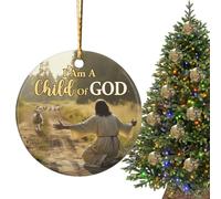 Décorations de Noël - Pendentifs religieux en acrylique 2D pour la décoration de la maison - décorations de Noël en acrylique | pour entrée de salle de bain, cuisine, antichambre, armoire porte garage