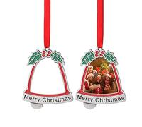 Décorations de Noël personnalisées, décorations de Noël avec photos personnalisées, ornements personnalisés avec images, photos d'ornements pour sapin de Noël (QH-A)