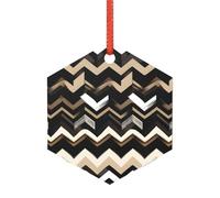 Décorations de Noël polyvalentes en zigzag noir et blanc clair, transparent pour arbre, décoration d'automne d'Halloween, décorer le sapin de Noël