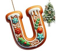 Décorations de Noël pour arbre créatif roman polyvalent décoratif | Décoration de sapin de Noël Alphabet Yule Décorations pour la maison, le jardin, la terrasse, l'intérieur ou l'extérieur