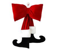 Décorations de Noël pour Arbre | Pendentifs Drôles Aux Jambes Arquées | Grand Nœud Coquet,Pour Extérieur, Porche, Patio, Balcon, Jardin, Cour, Pelouse, Maison, Chambre, Salon, Cuisine, Salle de Bains,