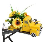 Décorations de Noël pour camions vintage | Modèle de voiture de camion en résine, décoration créative - Décoration de table Décorations de Noël pour maison de vacances n