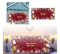 Décorations de Noël pour chambre à coucher Préparez-vous pour les fêtes avec la bannière de garage de Noël. Créez des souvenirs durables en cette saison des fêtes. (C, 480 x 210 cm)