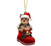 Décorations de Noël pour Chien | Pendentif de Noël en Acrylique | Pendentif 2D Saisonnier pour Escalier Cheminée Porte Plafond