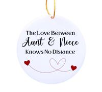 Décorations de Noël pour nièce, tante de la part d'une nièce, cadeau d'anniversaire, de départ à la retraite pour femme, fille, tante, nièce, arbre de Noël pour enfants