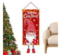 Décorations de Noël pour portes - Fond pour photos de Père Noël, drapeau pour porte d'entrée | Pour maison, cuisine, appartement, école, entrée dans le magasin hiver fête du nouvel an