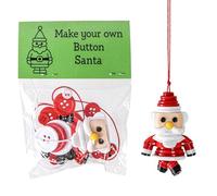 Décorations De Noël pour Sapin | Accrochable Et Éducatif - Kit De Loisir Créatif Ornements Boutons Sapin De Noël | pour Mur Salon Cheminée