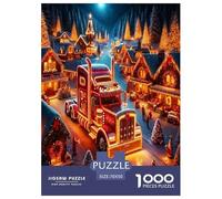 Décorations de Noël Puzzle 1000 Pièces Educa Jouet en Bois Cadeau Unique De l'art De La Décoration Père Noël Arbre de Noël Jeu Éducatif Challenge Toy Adultes & Enfants des 14 Ans 70x50cm/1000pcs