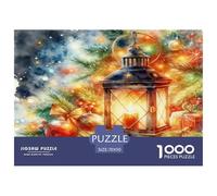Décorations de Noël Puzzle 1000 Pièces Educa Jouet en Bois Divertissement Créatif De l'art De La Décoration Père Noël Arbre de Noël Jeu Éducatif Challenge Toy Adultes & Enfants des 14 Ans 70x50cm