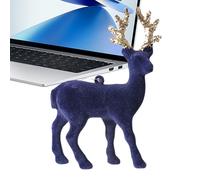 Décorations de Noël Renne en Textile Flocké,Ornements Pendus Cerfs - Pendentif Renne pour Arbre de Noël Décoration de Table Cheminée Étagère Intérieur Hiver