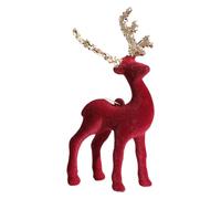 Décorations de Noël Renne Flocké Ornement de Fêtes Renne et Élan