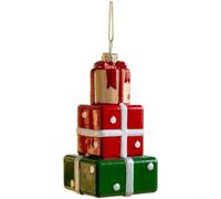 Décorations de Noël rétro en plastique avec console de jeu nostalgique, panneau de rue, décoration festive à suspendre (F)