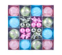 Décorations de Noël sur le thème des bonbons : pendentifs vibrants en macaron aux couleurs pastel, designs durables et incassables qui offrent un joli attrait festif | Ensemble d'affichage de Noël