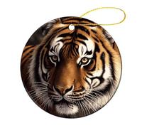Décorations de Noël Tigre du Bengale en céramique à suspendre pour sapin de Noël