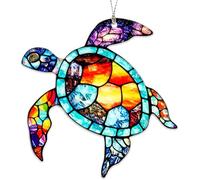 Décorations de Noël tortue de mer 2025, cadeaux tortues de mer pour homme et femme, décoration attrape-soleil avec carte d'histoire, décorations de Noël pour arbre, cadeaux d'amitié