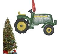 Décorations de Noël Tracteur - Ornements Suspensibles en Résine pour Sapin de Noël,Idée Décoration Rustique pour Maison Jardin Bureau Ferme École