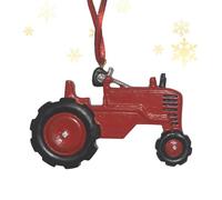 Décorations de Noël Tracteur - Pendentif Suspendable en Résine pour Arbre de Noël | Ornement Campagnard de Véhicule pour Intérieur Extérieur Bureau Maison Ferme