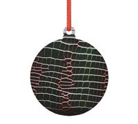 Décorations de Noël transparentes en peau de crocodile, Adornos de Navidad en acrylique pour un sapin de Noël minimaliste