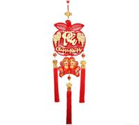 Décorations de Nouvel An vietnamien en flanelle faites à la main avec texte lunaire authentique et symboles à suspendre dans la maison et les espaces de travail (B)