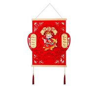 Décorations de Nouvel An Vietnamien, Nouvel An chinois Vietnamien | Ornement à suspendre pour la fête du printemps - Pendentif de décoration lune-Nouvel An, tête de dieu de la richesse secouant