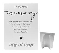 Décorations de panneaux de mariage, décoration de panneau de mariage à la mémoire de l'amour avec support de table, du panneau de mariage panneau,décoration de mariage,signe de mariage minimaliste
