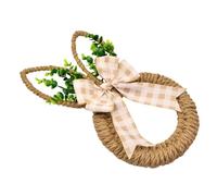 Décorations de Pâques Couronne d'extérieur en forme de lapin Décorations en | Couronnes de Pâques pour porte d'entrée extérieure pour porte d'entrée extérieure, maison, intérieur, extérieur, fenêtre, mur