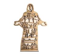 Décorations de Pâques | Sculpture religieuse de Pâques | Décoration de bureau | Multifonction | Léger | 30 x 21 x 2 cm | Pour les événements chrétiens de l'église, Refer to description, En bois