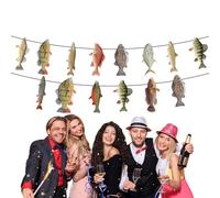 Décorations de pêche - Décorations de fête Gone Fishing, ensemble de bannières sur le thème de la pêche | Décoration murale créative pour fêtes de famille