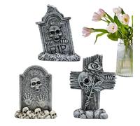 Décorations de pierre tombale d'Halloween - Figurine de pierre tombale d'Halloween, accessoires de pierre tombale de maison hantée | Petite décoration de figurine de pierre tombale d'Halloween