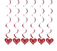 Décorations de plafond pour saint | 6 pièces de spirales romantiques - décorations romantiques pour mur, fête des mariages, portes, fêtes, salles de classe, porches et cuisines