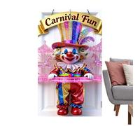 Décorations de Porte Carnaval | 89.9x179.8 cm Arrière-plan Cartoon de Fête,Couverture Porte Fêtes | pour Appartement Salle de Fête Magasin Maison Cuisine Entrée École