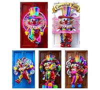 Décorations De Porte De Carnaval - Bannière De Photographie De Dessin Animé 90 X 180 Cm, Toile De D'entrée De Fête, Vitrine Festive, Décoration D'événement À Thème | Appartement École Maison Cuis