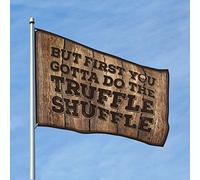 Décorations de porte de chambre à coucher But First You Gotta Do The Truffle Shuffle Flag 1 Accessoires de décoration pour chambre (30 x 45 cm)