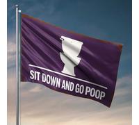 Décorations de porte de chambre à coucher Relax And Poop : le guide simple pour une utilisation confortable des toilettes Drapeau Accessoires de chambre pour hommes Drapeaux pour hommes (152 x 244 cm)