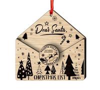 Décorations de porte de Noël, décorations de Noël pour arbre,Forme d'enveloppe Cher ornement du Père Noël - Cadeaux de fête amusants, pendentif de vacances créatif pour porche, ferme, cheminées