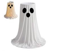 Décorations de porte d'Halloween - Bol porte-bonbons fantôme lumineux - Pot à bonbons pour tours ou friandises, fantômes effrayants avec lumières LED pour décoration d'intérieur et de porte d'entrée