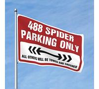 Décorations de porte pour chambre à coucher 488 Spider Parking Only Drapeaux pour Man Cave Home Bar Decor (Taille : 30 x 45 cm)